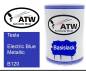 Preview: Tesla, Electric Blue Metallic, B120: 500ml Lackdose, von ATW Autoteile West.